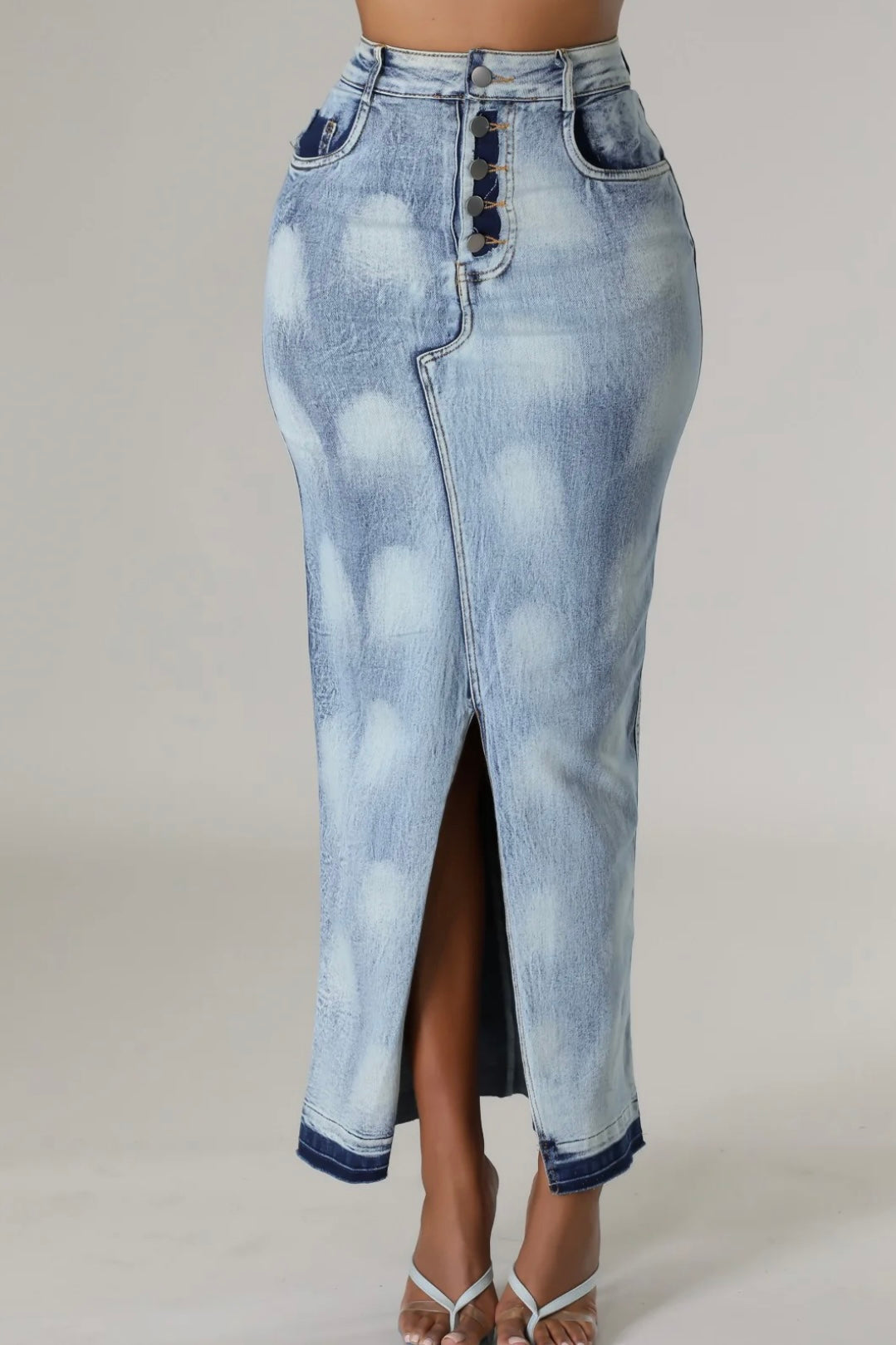 Jean Maxi Skirt