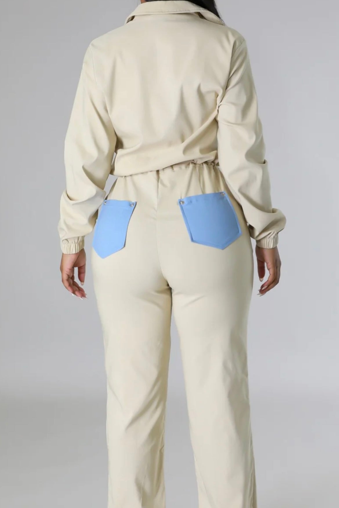 Beige Jumpsuit
