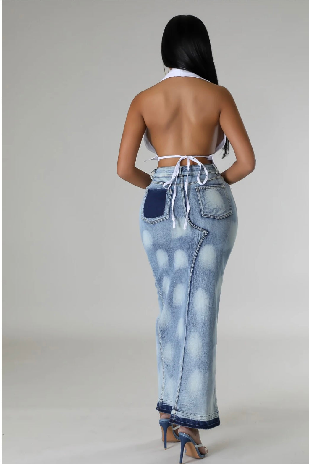 Jean Maxi Skirt