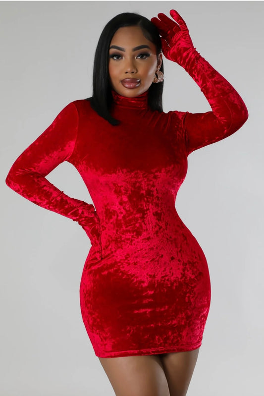 Red Velvet Dress